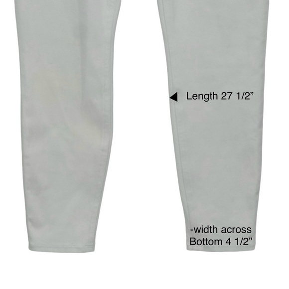 Spanx Large White Pull On Cotton/Polyester/Elastane Jeans w Faux Front Pockets - Picture 2 of 8